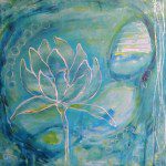 Mixed Media Painting by Tara Leaver: Rise Mixed Media Painting by Tara Leaver: Rise