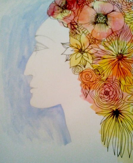 Flowers in Her Hair 