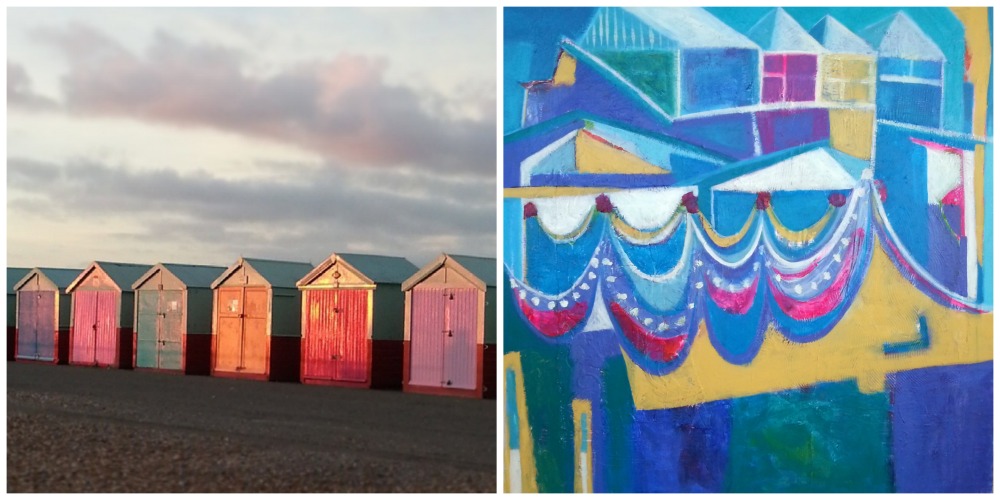 painting inspiration - beach huts {Tara Leaver}