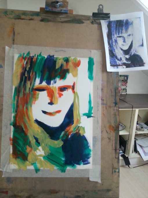 an 'ugly' painting a process post Tara Leaver