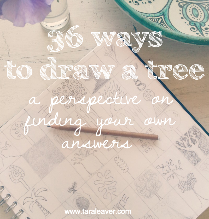 36 ways to draw a tree - on finding your own answers