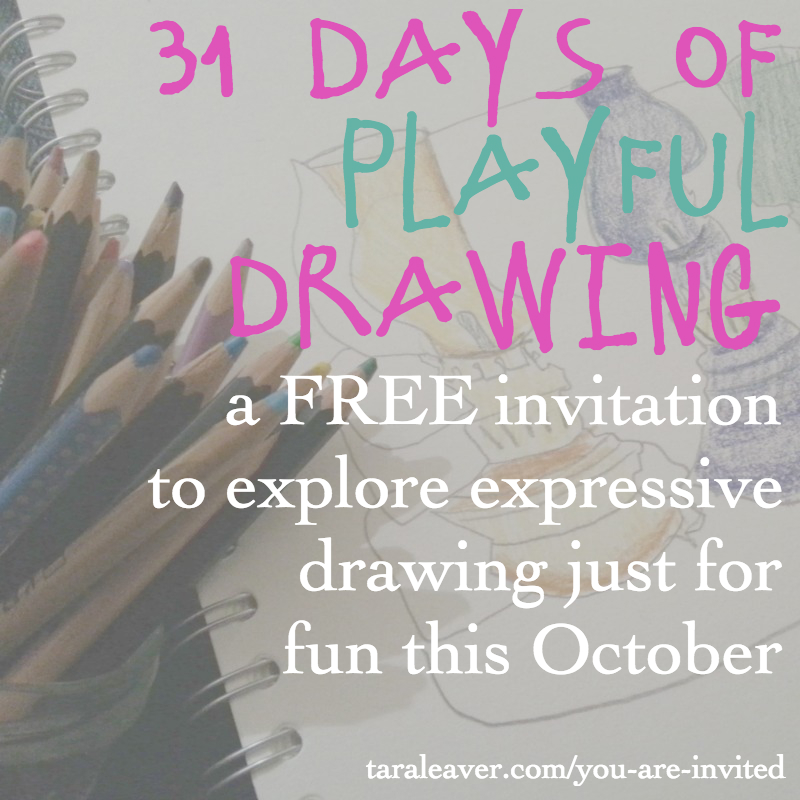 31 days of playful drawing