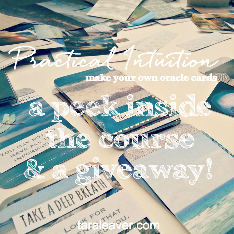 Practical Intuition: Make Your Own Oracle Cards + a giveaway