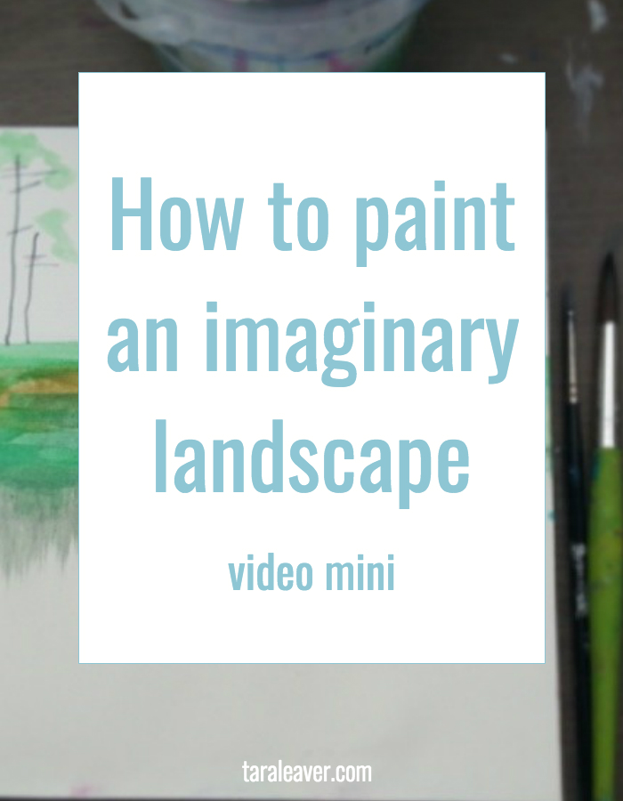 how to paint an imaginary landscape
