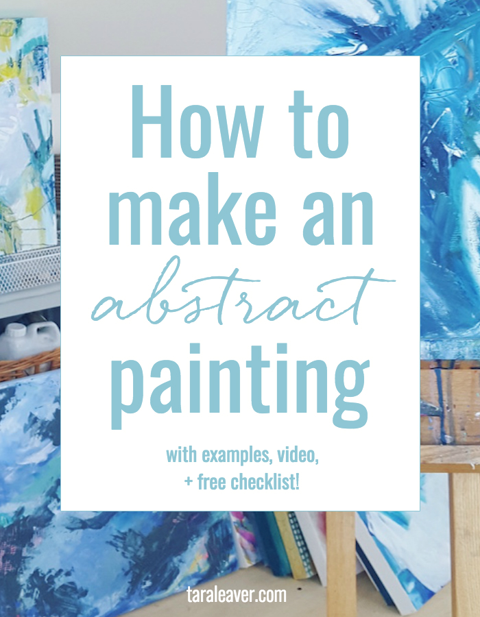 How to make an abstract painting Tara Leaver