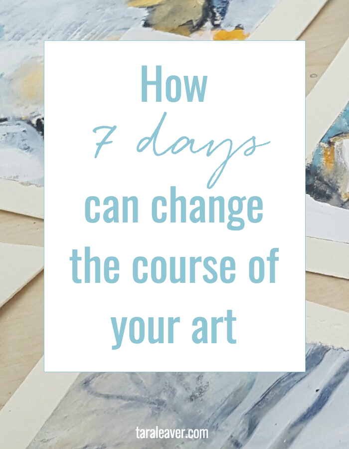 How 7 days can change the course of your art. It's so much easier to make more art, more often, than we usually believe. A view from inside a week long challenge and the lessons and insights it brought for the participants. 