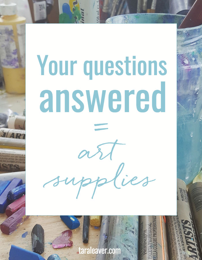 Your questions answered about various art supplies, how to use them, what kind to get and where to buy them.