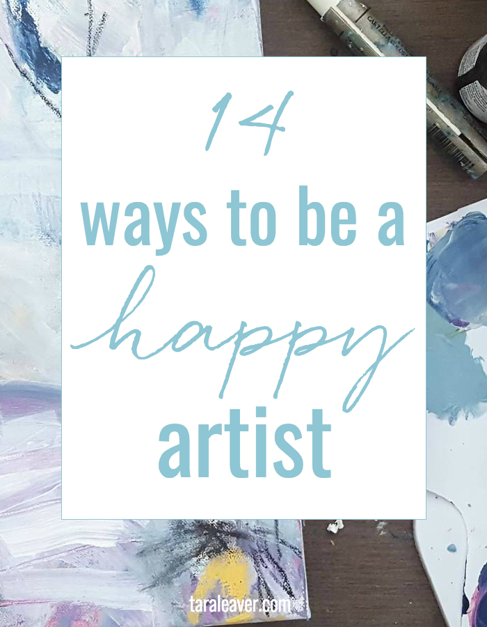 14 ways to be a happy artist - what does that even mean? Here are some signposts, and the good news is, getting to grips with even just one will make a significant difference.
