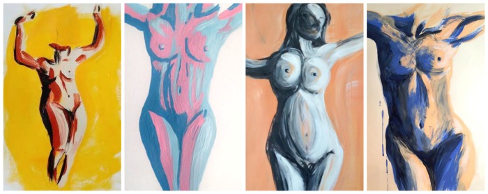 Various interpretations of the figure painting exercise