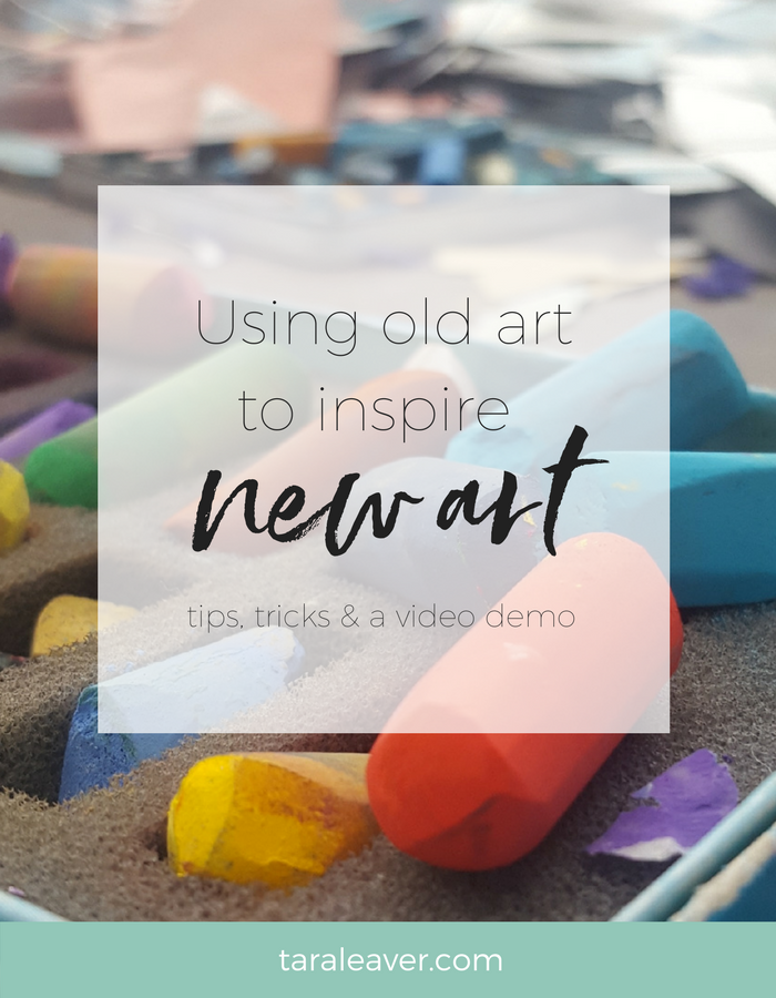 Using old art to inspire new art - a great way to develop your work without extra outside influence.