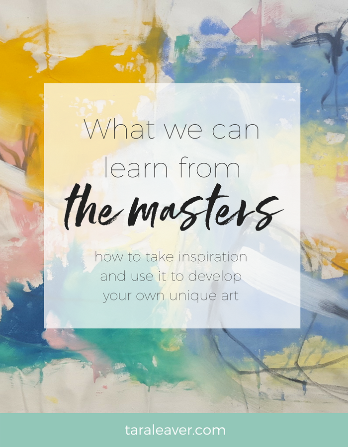 What we can learn from the masters; how to take inspiration and use it to develop your own unique art. No more copying! :) 