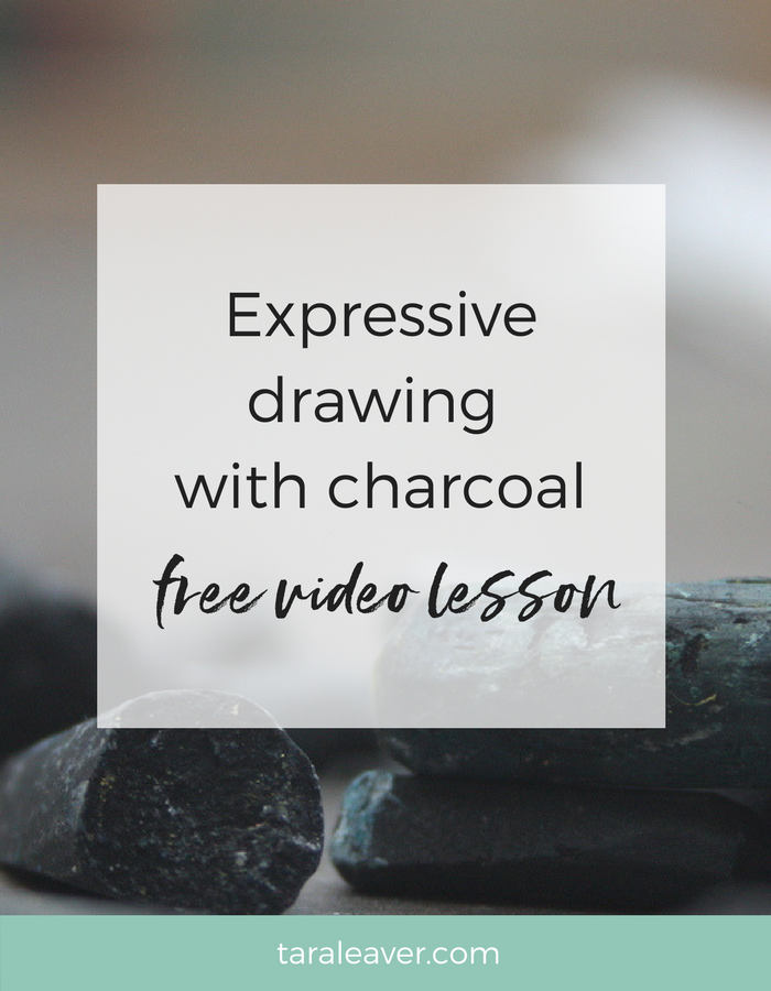 Expressive charcoal drawing - free video lesson