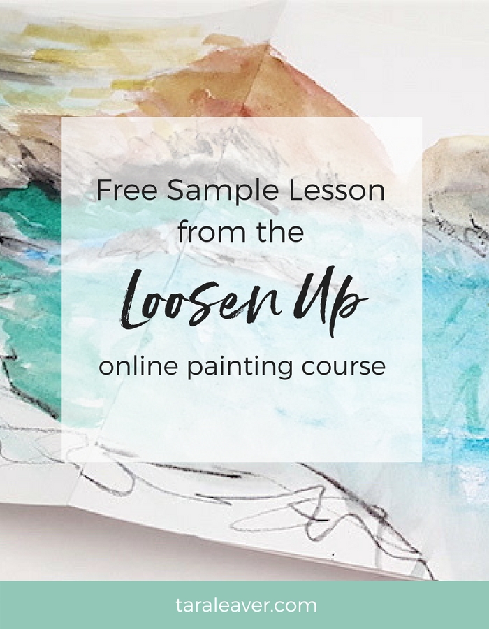 A free sample video lesson from the Loosen Up online expressive painting course