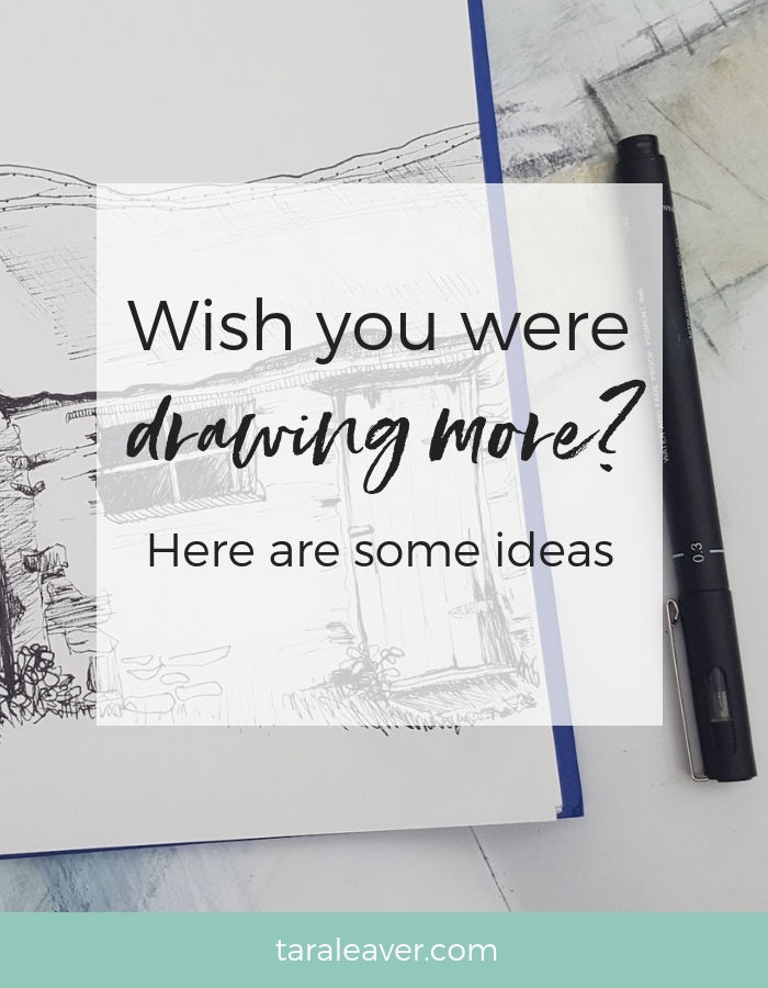 wish you were drawing more? here are some ideas