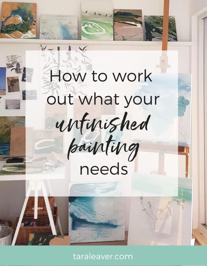How to work out what your unfinished painting needs