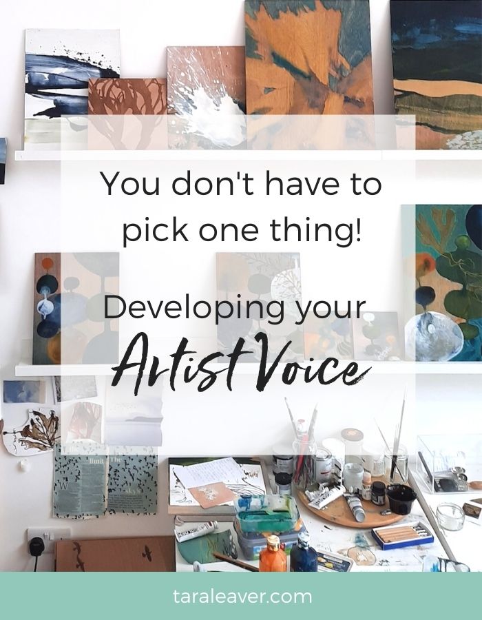 You don't have to pick one thing - developing your artist voice