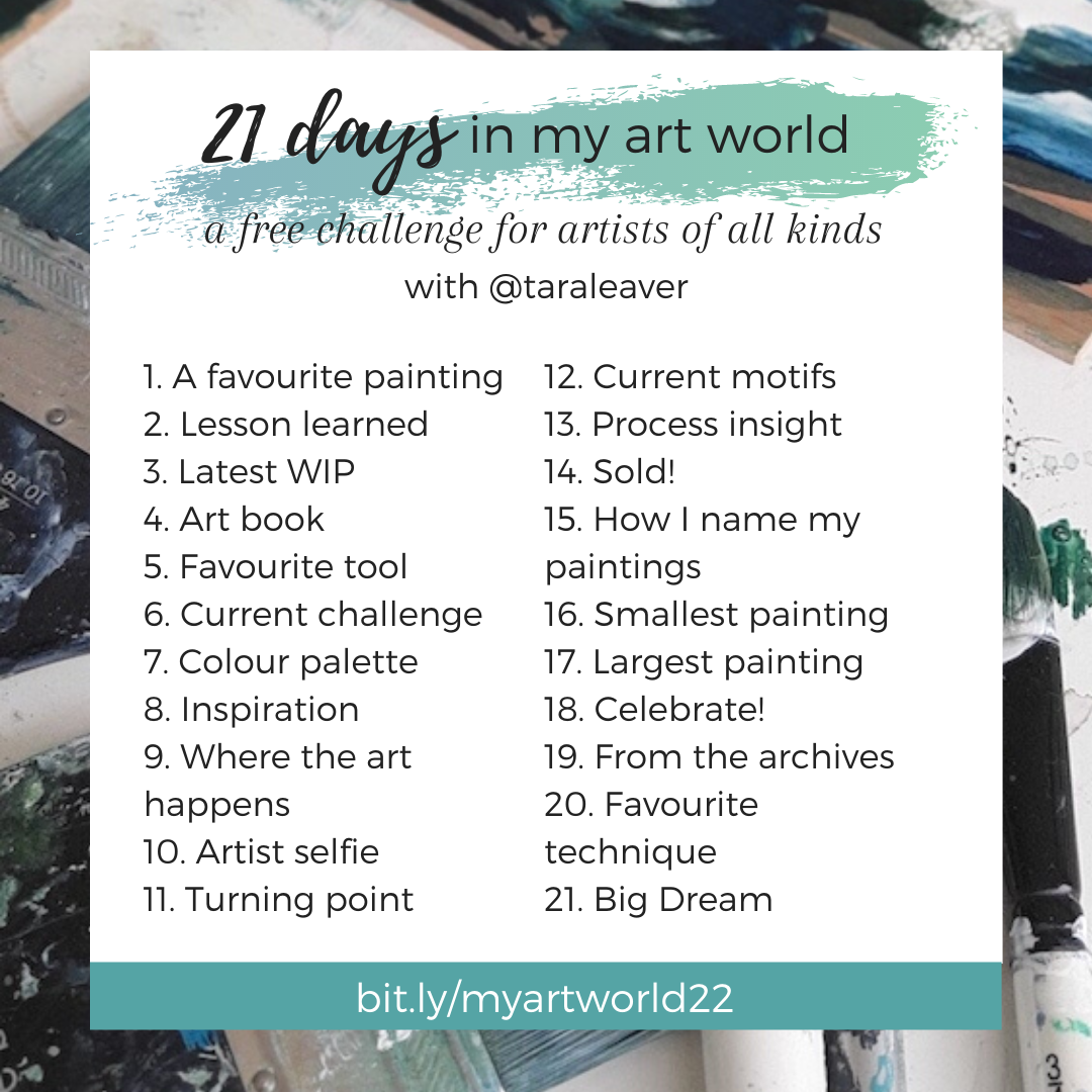 21 days in my art world Instagram challenge 2022
