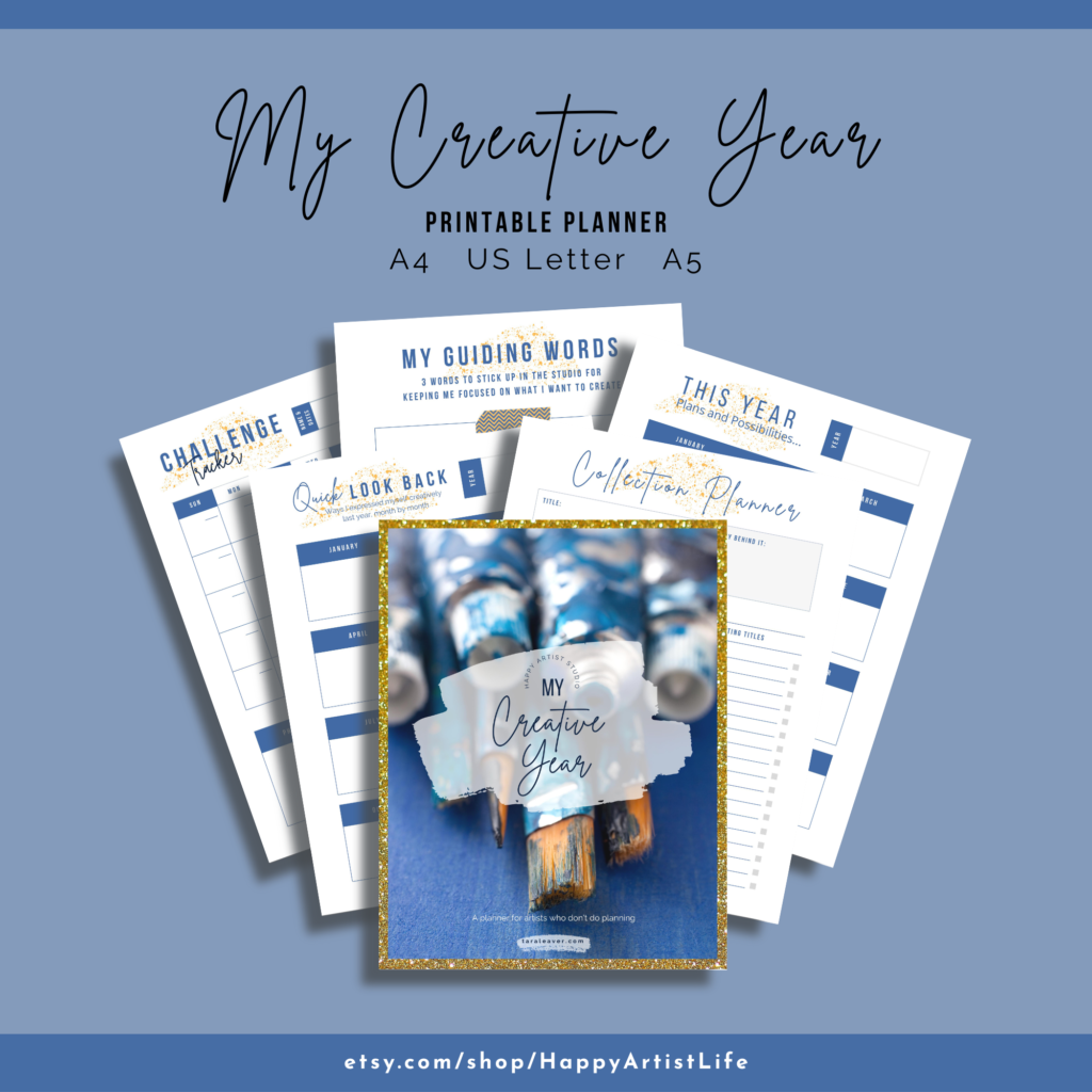 My Creative Year: A flexible, printable planner for artists who don't do planning