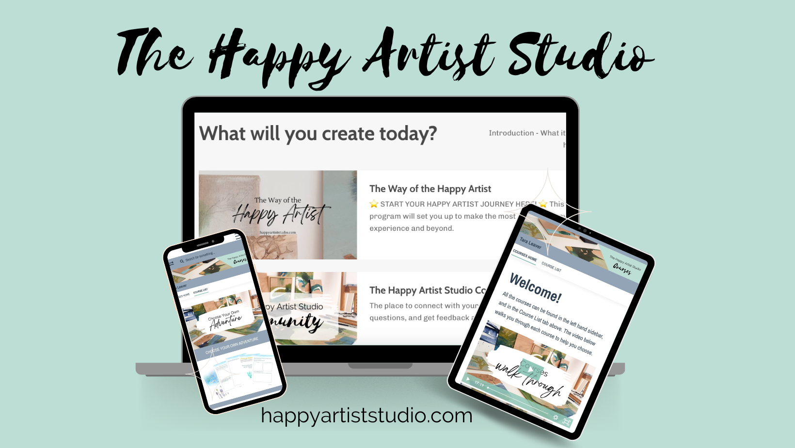 The Happy Artist Studio - click here to find out more and join us!