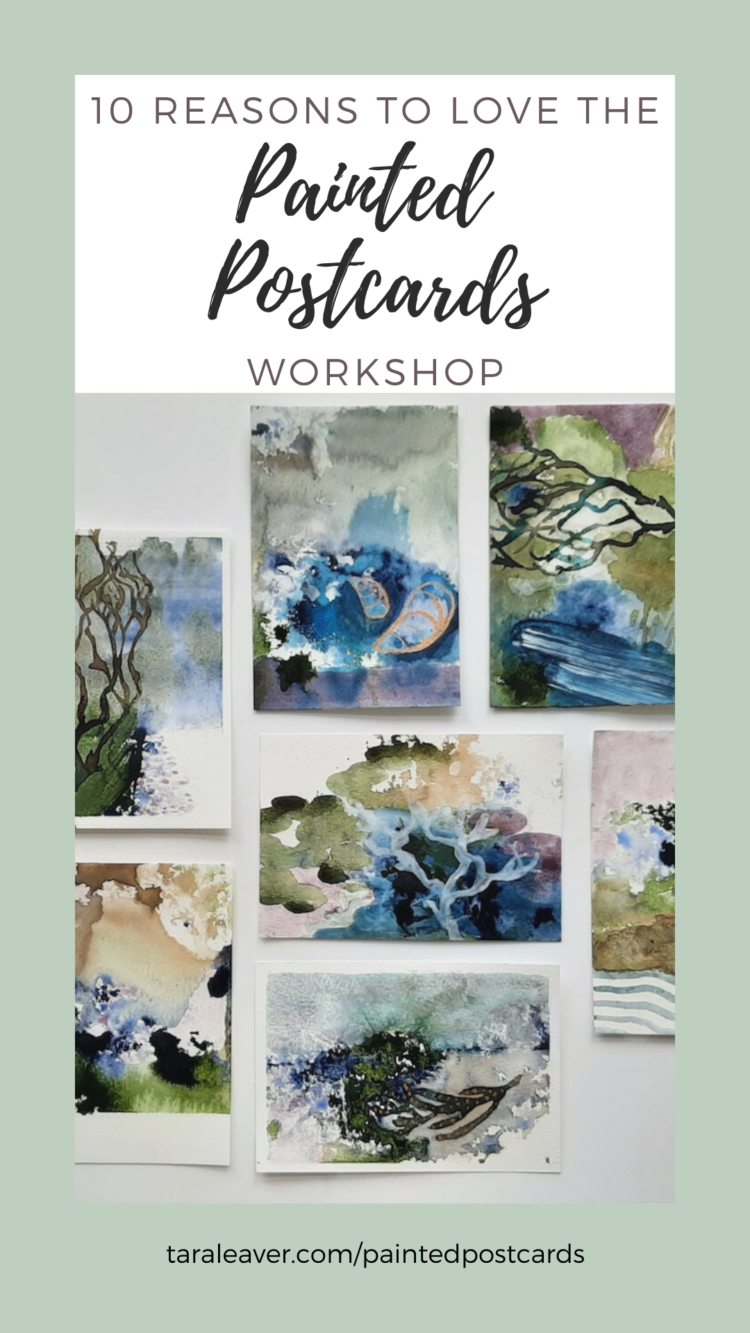 10 reasons to love the Painted Postcards workshop