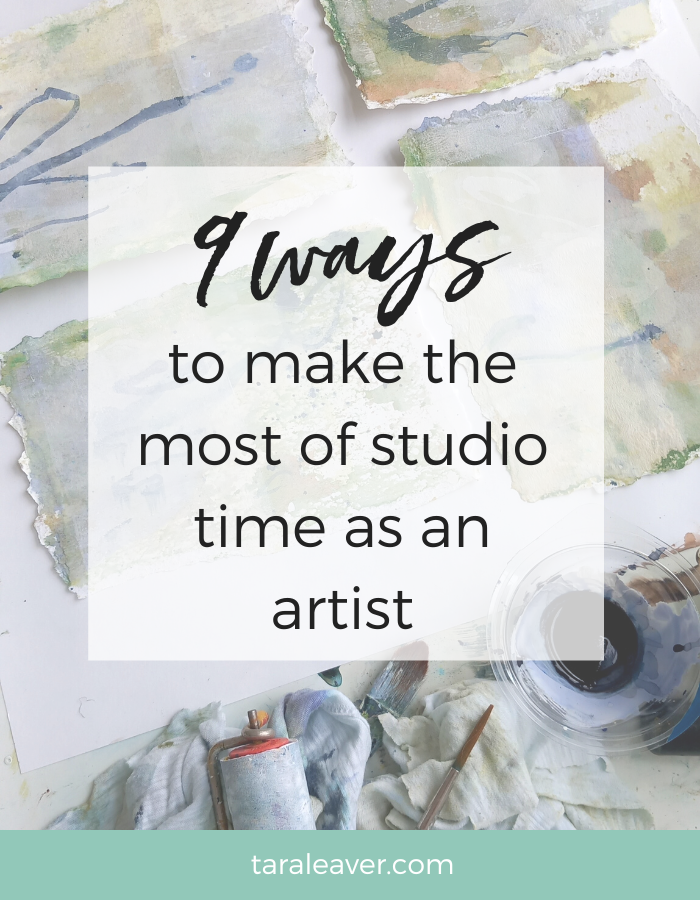 9 ways to make the most of studio time as an artist