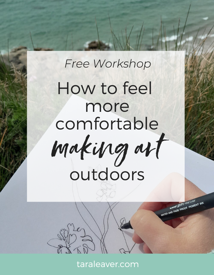 How to feel more comfortable making art outdoors