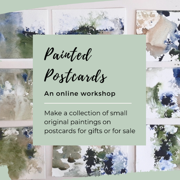 Painted Postcards - create a mini collection