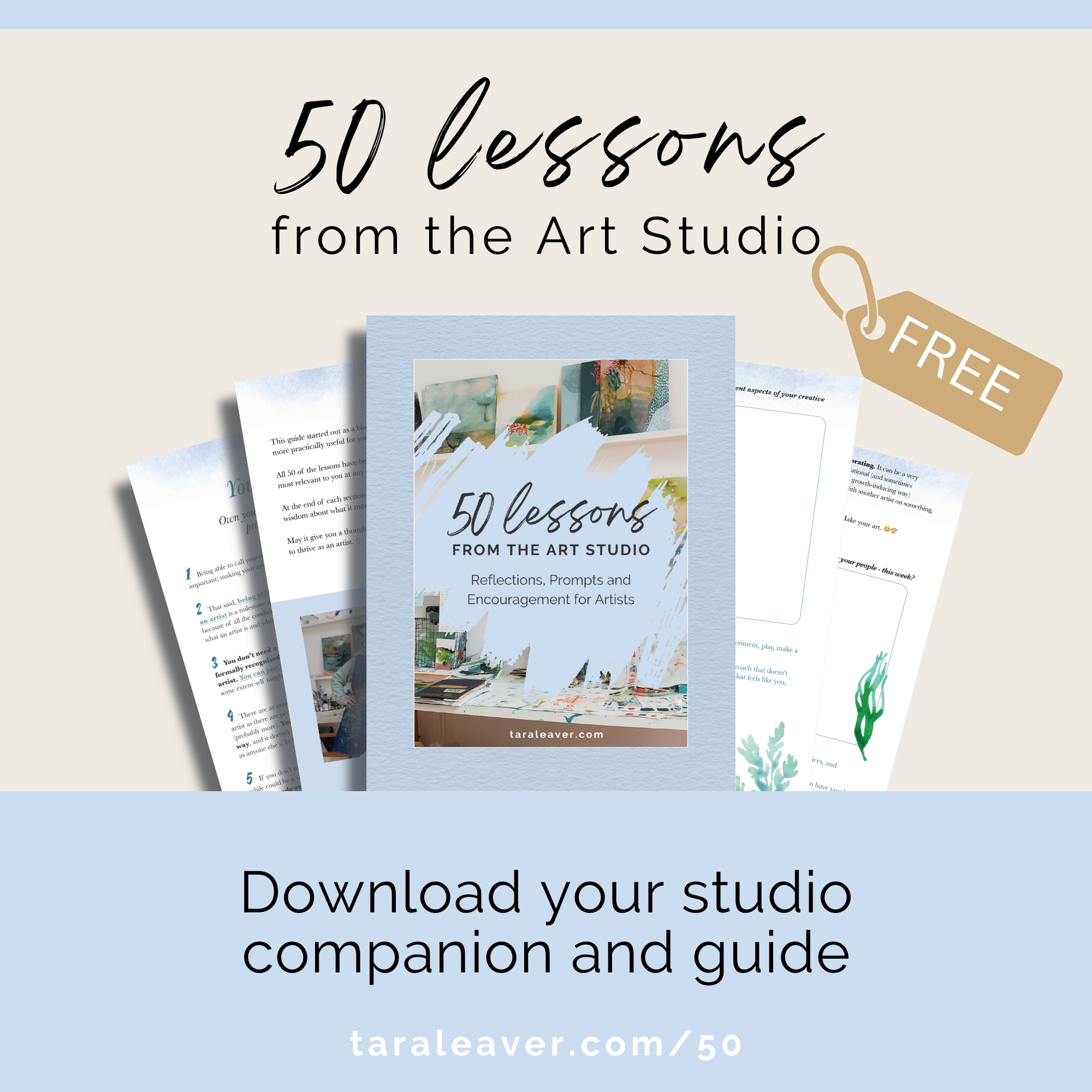 50 lessons from the art studio + free companion guide