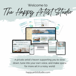 The Happy Artist Studio membership for artists