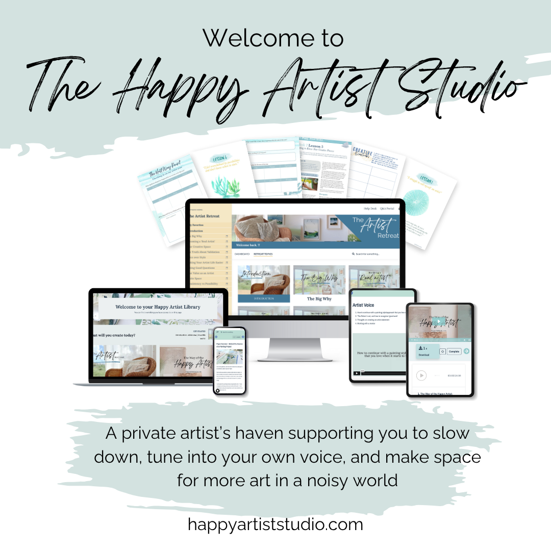 Happy Artist Studio The Happy Artist Studio membership for artists
