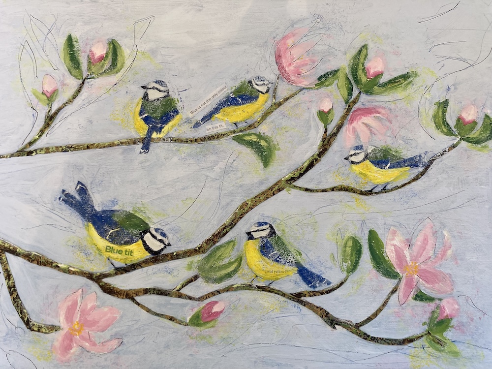 Spring Blue Tits, After - Delia Taylor-Brook