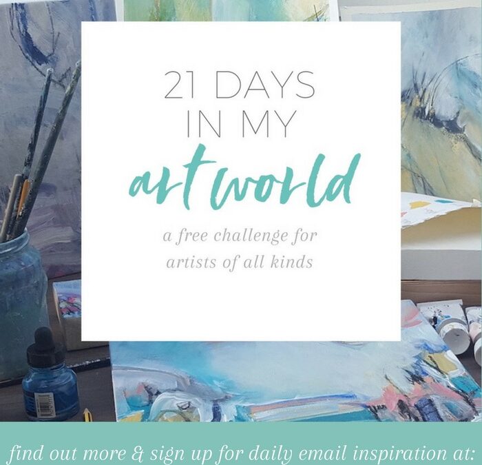 21 days in my art world : a free challenge for artists of all kinds