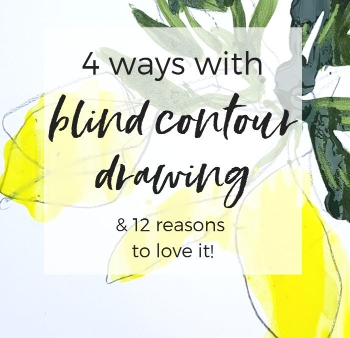 4 ways with blind contour drawing