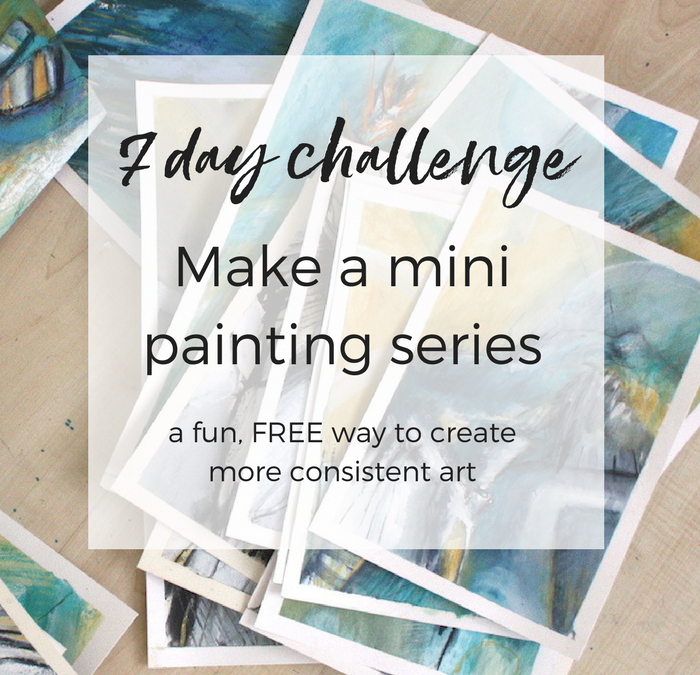 Make a mini painting series: The 7 day challenge returns!