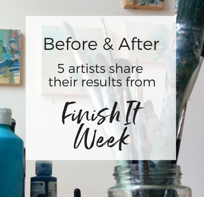 Before and After: Artists share their results from Finish It Week