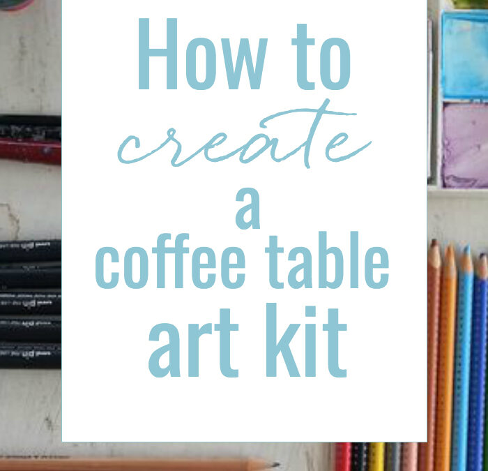 how to create a coffee table art kit