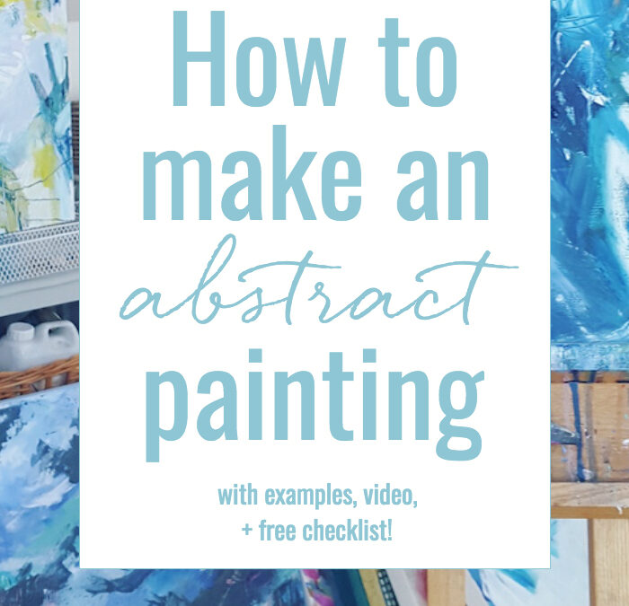 How to make an abstract painting