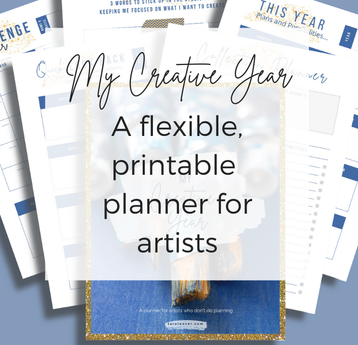 My Creative Year: A flexible, printable planner for artists