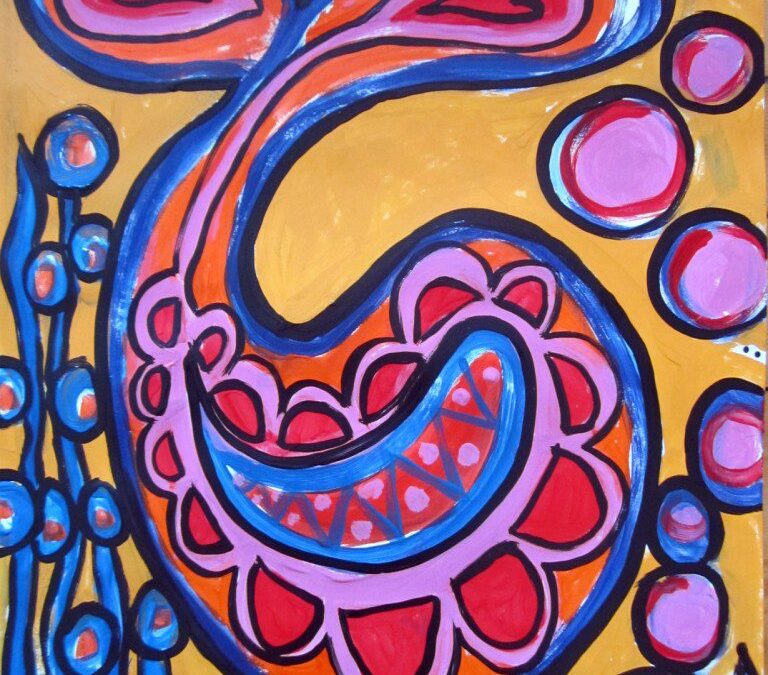 total alignment: two paintings on paper