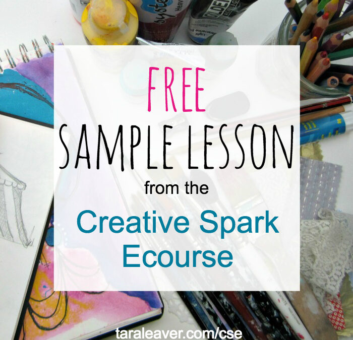 free sample lesson from the creative spark ecourse