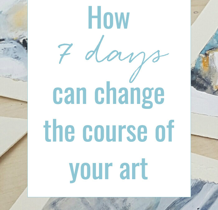 How 7 days can change the course of your art