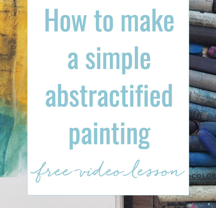 Free painting video lesson: How to make a simple abstractified painting