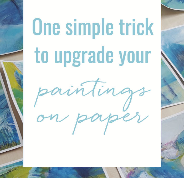 One simple trick to upgrade your paintings on paper